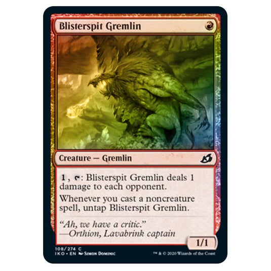 Magic The Gathering - Ikoria Lair of Behemoths - Blisterspit Gremlin - 108/274 (Foil)