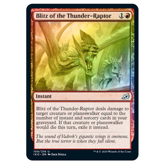 Magic The Gathering - Ikoria Lair of Behemoths - Blitz of the Thunder-Raptor - 109/274 (Foil)