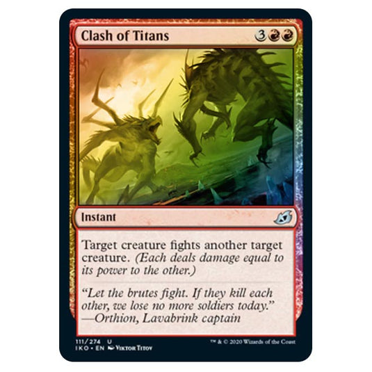 Magic The Gathering - Ikoria Lair of Behemoths - Clash of Titans - 111/274 (Foil)