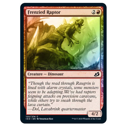 Magic The Gathering - Ikoria Lair of Behemoths - Frenzied Raptor - 120/274 (Foil)