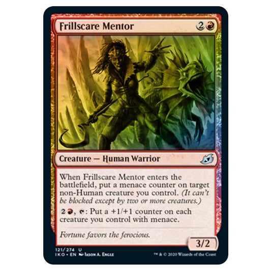 Magic The Gathering - Ikoria Lair of Behemoths - Frillscare Mentor - 121/274 (Foil)