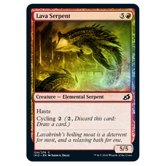 Magic The Gathering - Ikoria Lair of Behemoths - Lava Serpent - 124/274 (Foil)