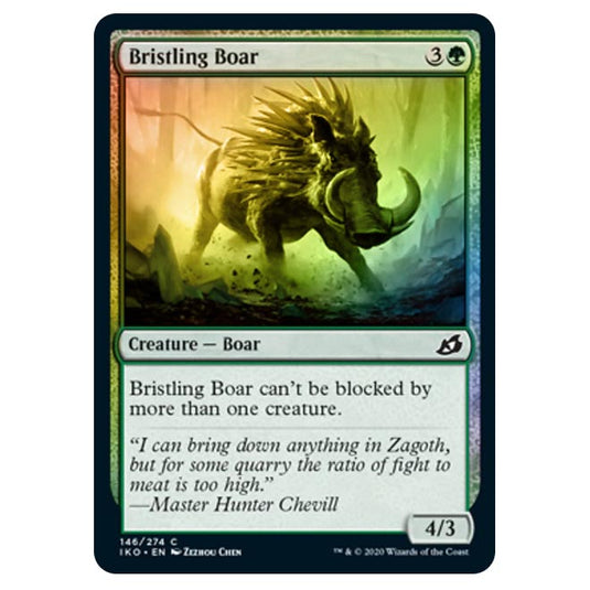 Magic The Gathering - Ikoria Lair of Behemoths - Bristling Boar - 146/274 (Foil)