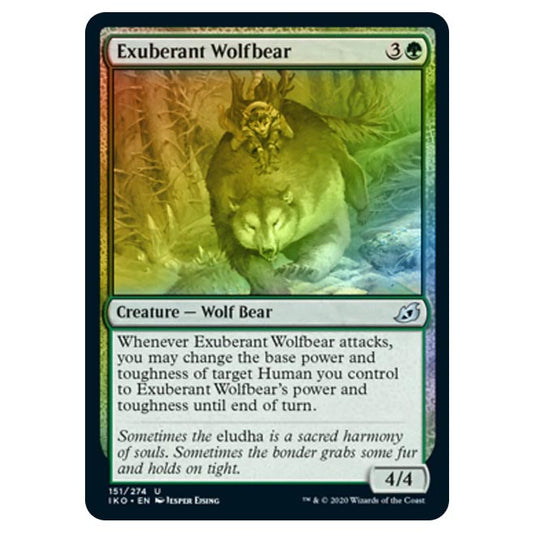 Magic The Gathering - Ikoria Lair of Behemoths - Exuberant Wolfbear - 151/274 (Foil)