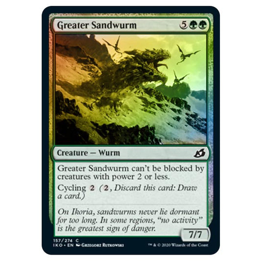 Magic The Gathering - Ikoria Lair of Behemoths - Greater Sandwurm - 157/274 (Foil)