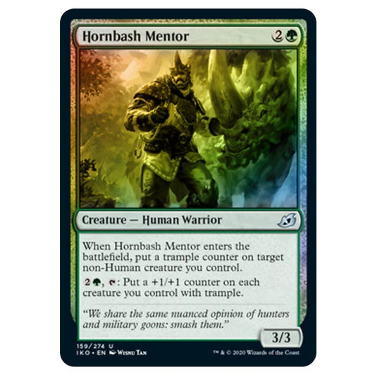 Magic The Gathering - Ikoria Lair of Behemoths - Hornbash Mentor - 159/274 (Foil)