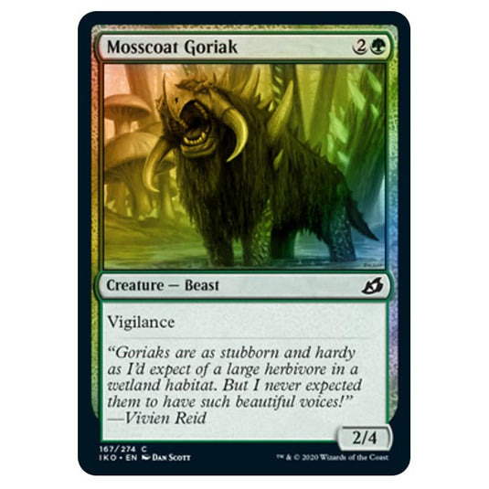 Magic The Gathering - Ikoria Lair of Behemoths - Mosscoat Goriak - 167/274 (Foil)