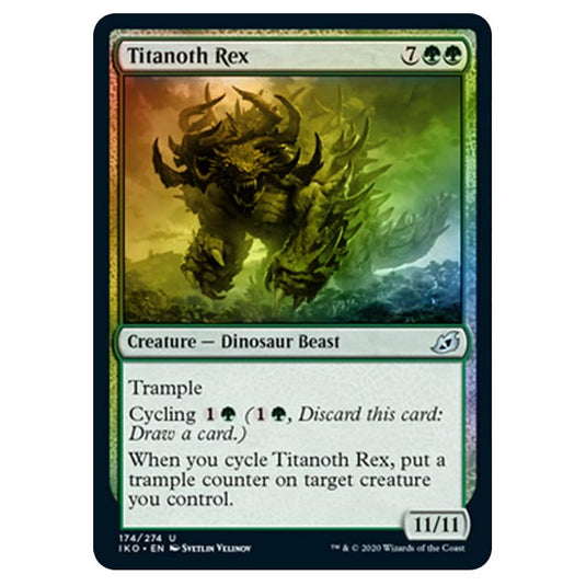 Magic The Gathering - Ikoria Lair of Behemoths - Titanoth Rex - 174/274 (Foil)