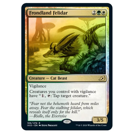 Magic The Gathering - Ikoria Lair of Behemoths - Frondland Felidar - 186/274 (Foil)