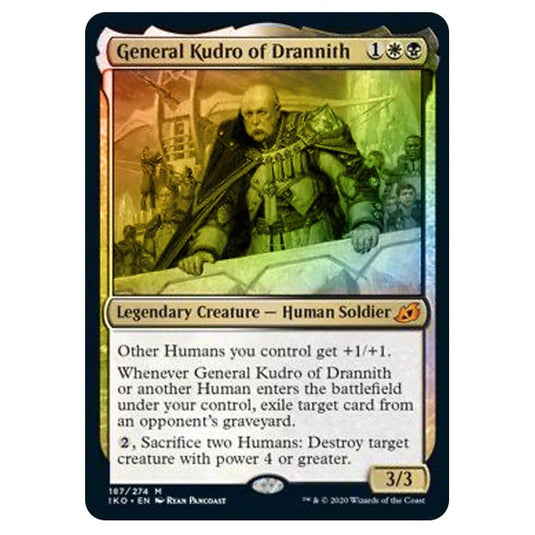 Magic The Gathering - Ikoria Lair of Behemoths - General Kudro of Drannith - 187/274 (Foil)