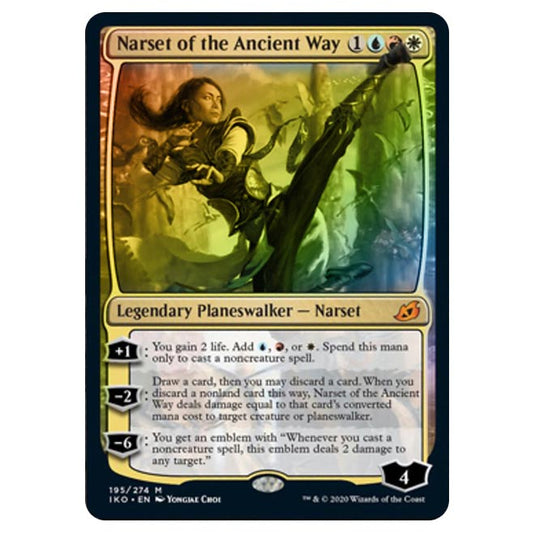 Magic The Gathering - Ikoria Lair of Behemoths - Narset of the Ancient Way - 195/274 (Foil)