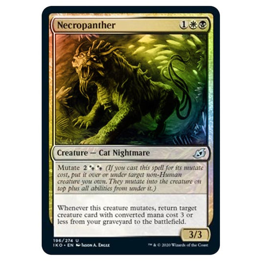 Magic The Gathering - Ikoria Lair of Behemoths - Necropanther - 196/274 (Foil)