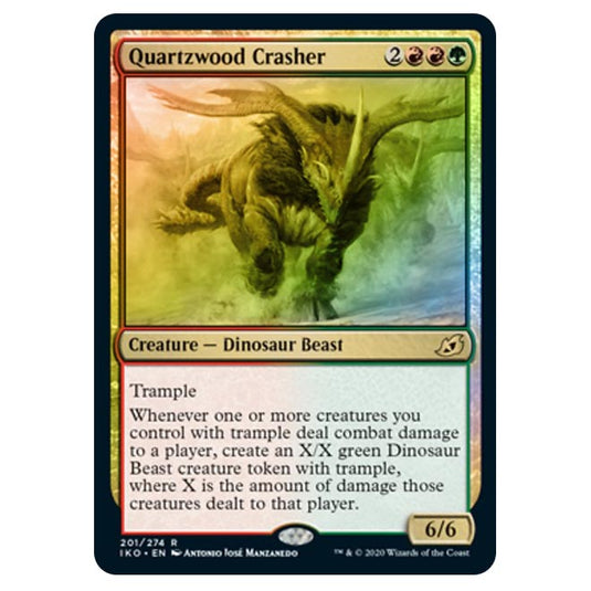 Magic The Gathering - Ikoria Lair of Behemoths - Quartzwood Crasher - 201/274 (Foil)