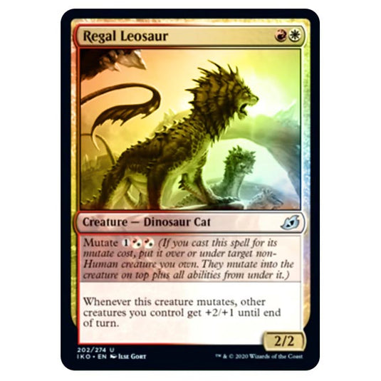 Magic The Gathering - Ikoria Lair of Behemoths - Regal Leosaur - 202/274 (Foil)