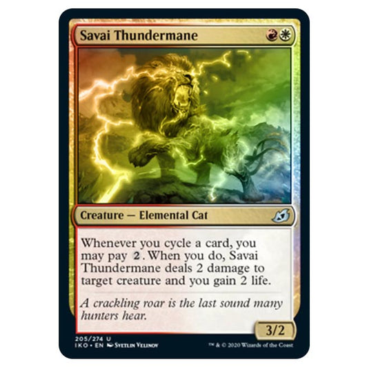 Magic The Gathering - Ikoria Lair of Behemoths - Savai Thundermane - 205/274 (Foil)