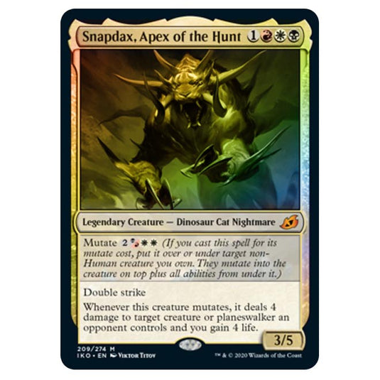 Magic The Gathering - Ikoria Lair of Behemoths - Snapdax, Apex of the Hunt - 209/274 (Foil)