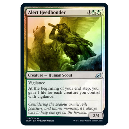 Magic The Gathering - Ikoria Lair of Behemoths - Alert Heedbonder - 218/274 (Foil)