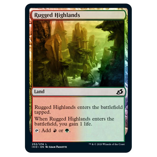 Magic The Gathering - Ikoria Lair of Behemoths - Rugged Highlands - 252/274 (Foil)