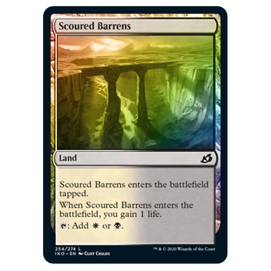 Magic The Gathering - Ikoria Lair of Behemoths - Scoured Barrens - 254/274 (Foil)