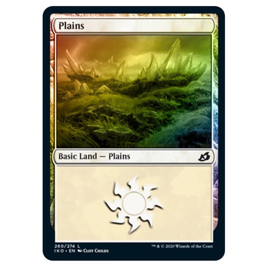 Magic The Gathering - Ikoria Lair of Behemoths - Plains - 260/274 (Foil)