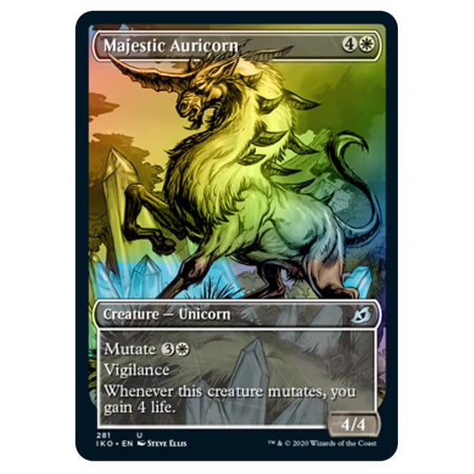 Magic The Gathering - Ikoria Lair of Behemoths - Majestic Auricorn - 281/274 (Foil)