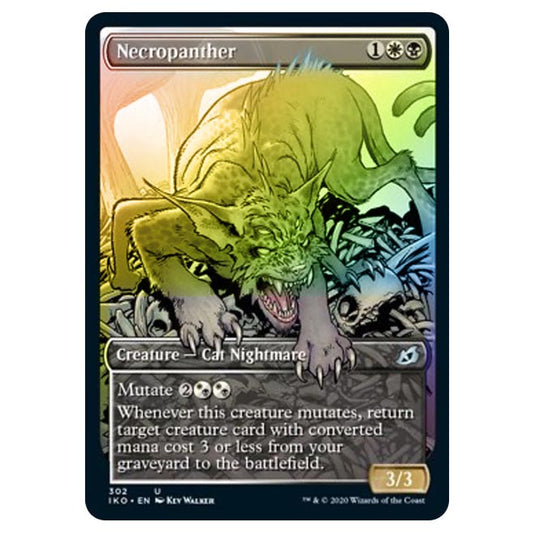 Magic The Gathering - Ikoria Lair of Behemoths - Necropanther - 302/274 (Foil)