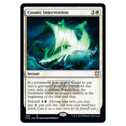 Magic The Gathering - Kaldheim Commander - Cosmic Intervention - 3/119