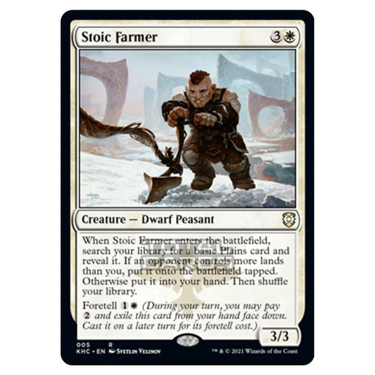 Magic The Gathering - Kaldheim Commander - Stoic Farmer - 5/119