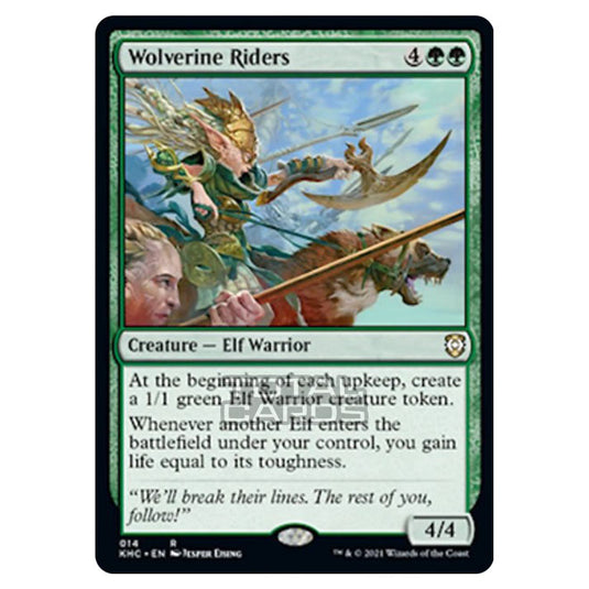 Magic The Gathering - Kaldheim Commander - Wolverine Riders - 14/119