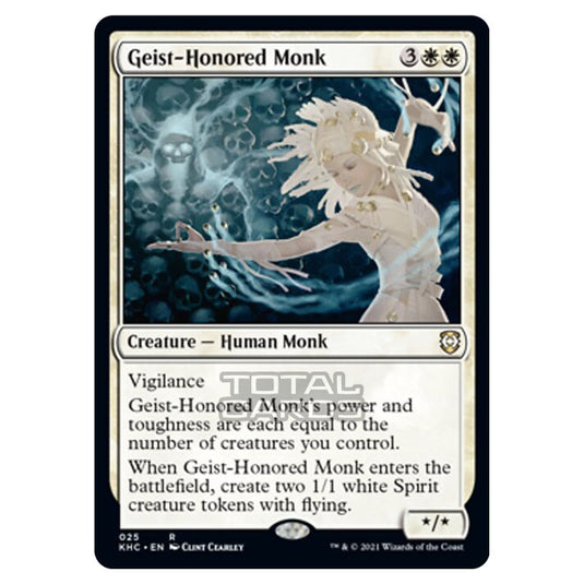 Magic The Gathering - Kaldheim Commander - Geist-Honored Monk - 25/119