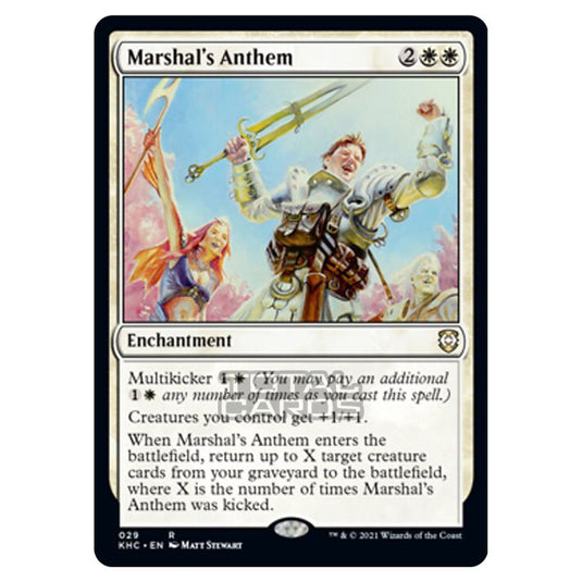 Magic The Gathering - Kaldheim Commander - Marshal's Anthem - 29/119