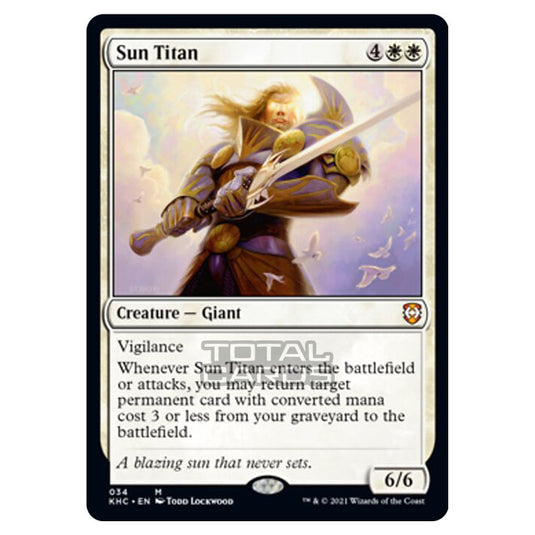 Magic The Gathering - Kaldheim Commander - Sun Titan - 34/119