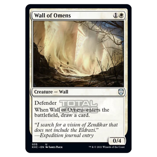 Magic The Gathering - Kaldheim Commander - Wall of Omens - 35/119