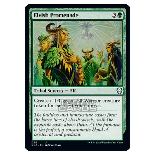 Magic The Gathering - Kaldheim Commander - Elvish Promenade - 59/119