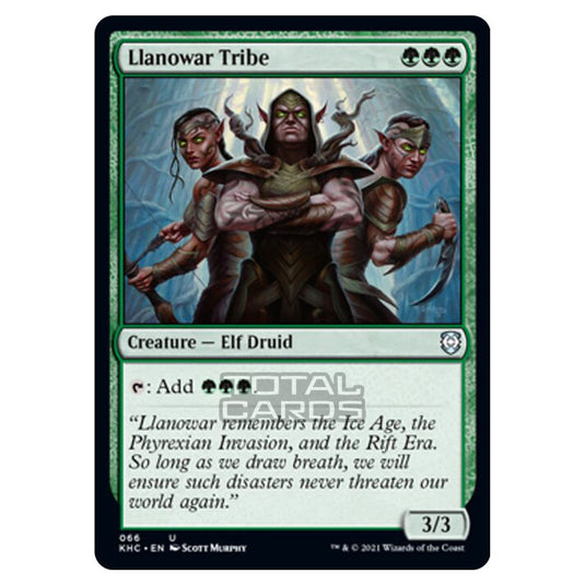 Magic The Gathering - Kaldheim Commander - Llanowar Tribe - 66/119