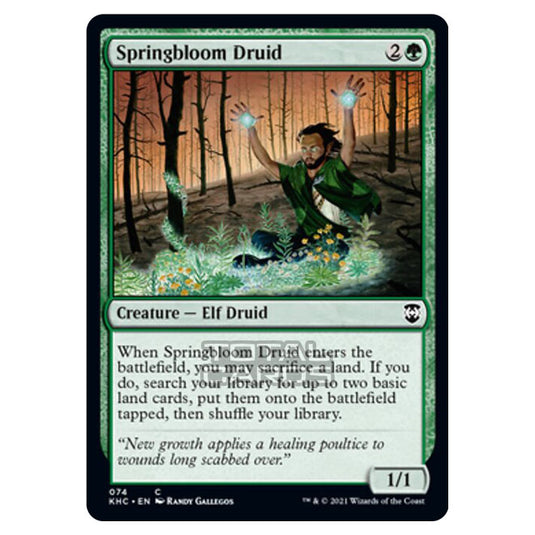 Magic The Gathering - Kaldheim Commander - Springbloom Druid - 74/119