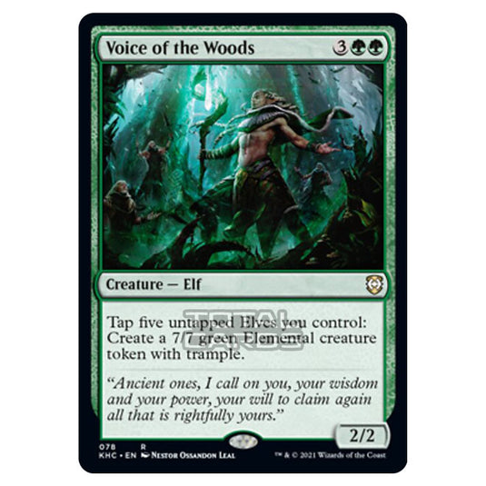 Magic The Gathering - Kaldheim Commander - Voice of the Woods - 78/119