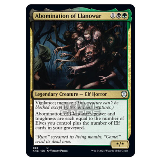 Magic The Gathering - Kaldheim Commander - Abomination of Llanowar - 81/119