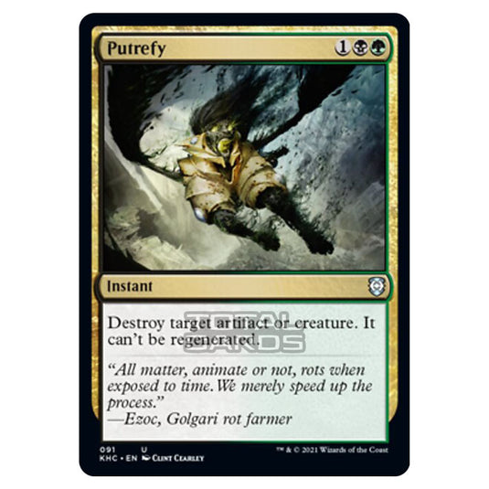 Magic The Gathering - Kaldheim Commander - Putrefy - 91/119