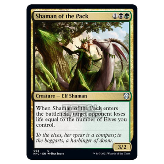 Magic The Gathering - Kaldheim Commander - Shaman of the Pack - 92/119