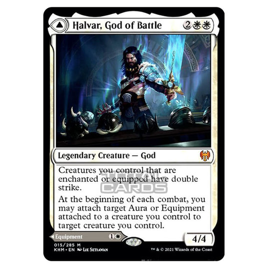 Magic The Gathering - Kaldheim - Halvar, God of Battle // Sword of the Realms - 15/285