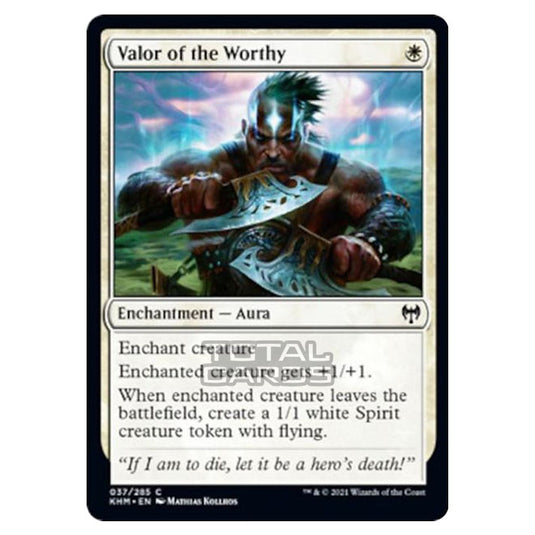 Magic The Gathering - Kaldheim - Valor of the Worthy - 37/285