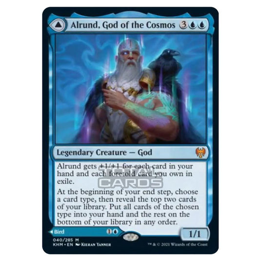 Magic The Gathering - Kaldheim - Alrund, God of the Cosmos // Hakka, Whispering Raven - 40/285