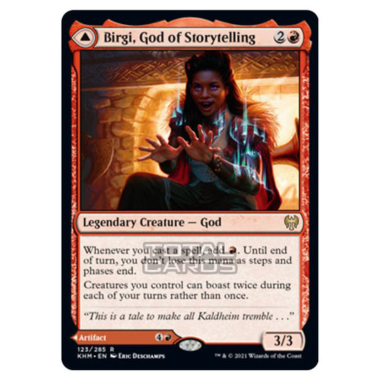 Magic The Gathering - Kaldheim - Birgi, God of Storytelling // Harnfel, Horn of Bounty - 123/285