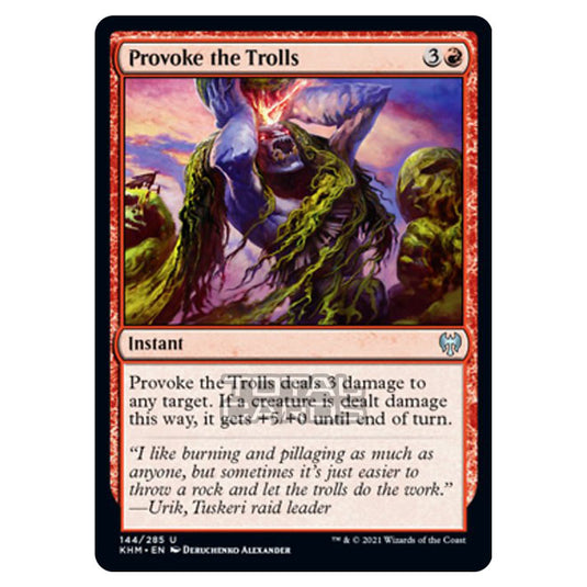 Magic The Gathering - Kaldheim - Provoke the Trolls - 144/285