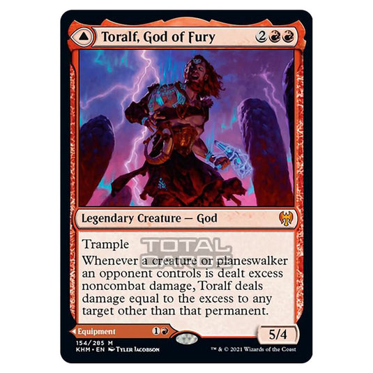 Magic The Gathering - Kaldheim - Toralf, God of Fury // Toralf's Hammer - 154/285