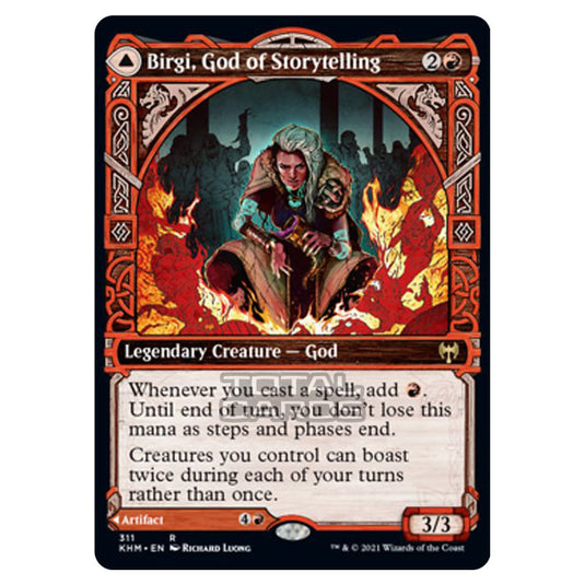 Magic The Gathering - Kaldheim - Birgi, God of Storytelling // Harnfel, Horn of Bounty - 311/285