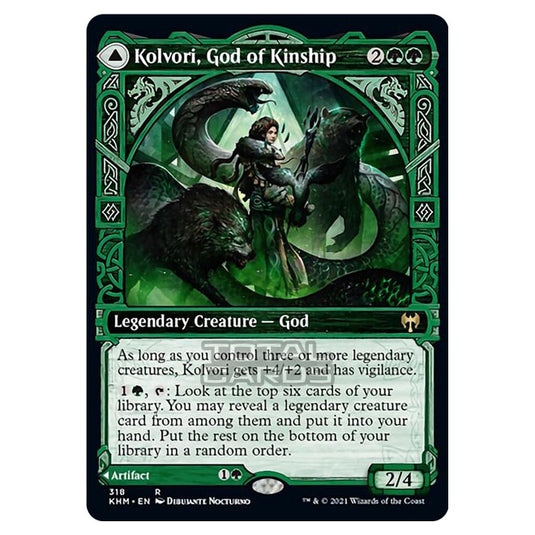 Magic The Gathering - Kaldheim - Kolvori, God of Kinship // The Ringhart Crest - 318/285