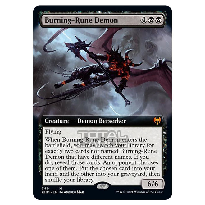 mtg kaldheim rune cards Magic The Gathering - Kaldheim - Burning-Rune Demon