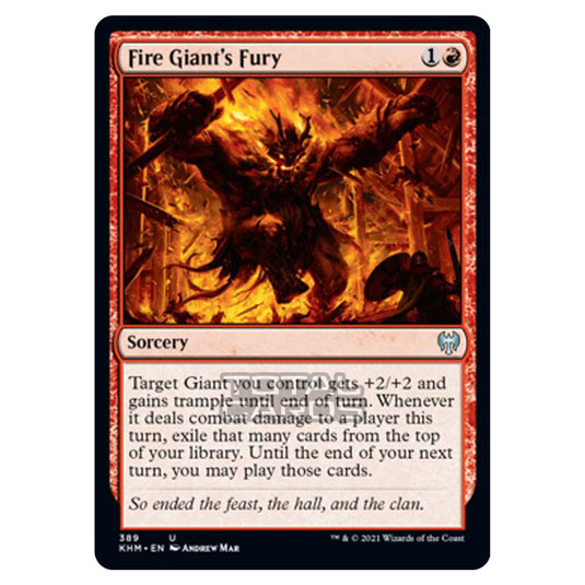 Magic The Gathering - Kaldheim - Fire Giant's Fury - 389/285